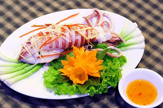 Mực hấp