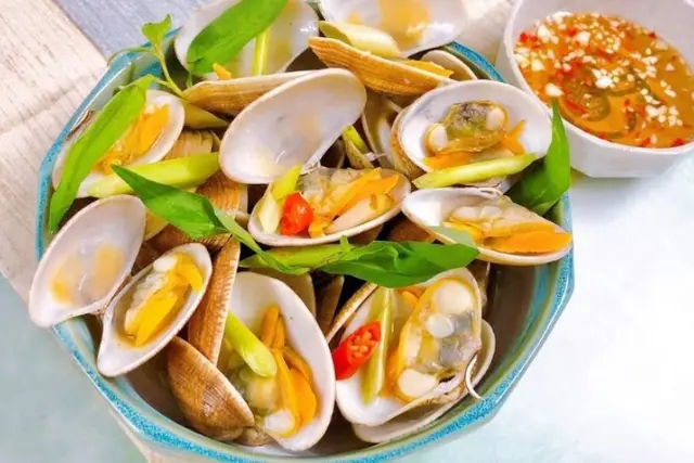 Sò lông hấp sả